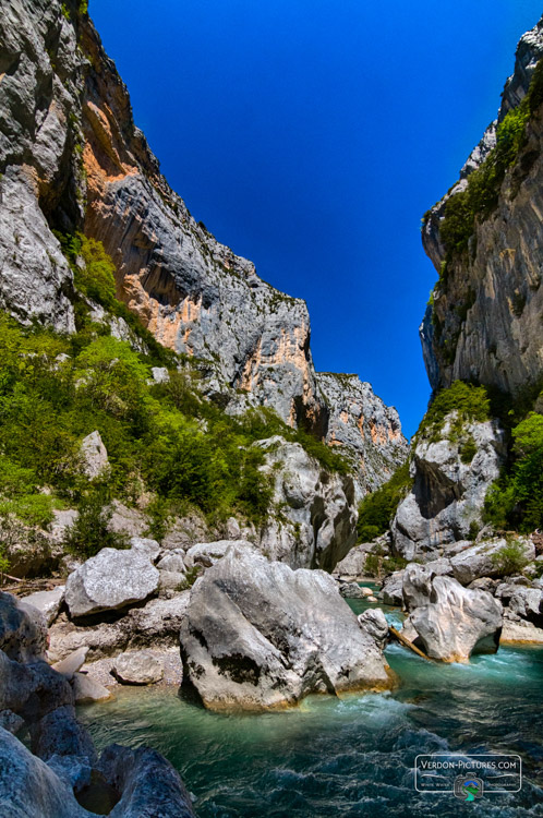 photo dans le labyrinthe du couloir samson, Verdon